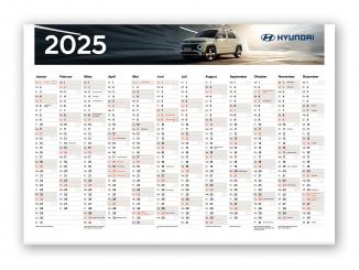 Hyundai Jahreswandkalender 2025 